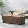 DELANY 56' RECTANGULAR FIRE PIT - 50,000BTU