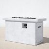 Living Source International 24'' H Concrete Propane/Natural Gas Outdoor Fire Pit Table(Natural Concrete)