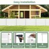Outdoor PVC Air Conditioner Fence with 20 Inch Long Stakes