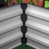 Outsunny 2 Piece Galvanized Raised Garden Bed, 2' x 2' x 1' Metal Planter Box, for Growing Vegetables, Flowers, Herbs, Succulents, Gray