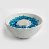 Tabletop Fire Pit White, Table Top Fire Bowl Outdoor & Indoor Portable Ethanol Fireplace Alcohol Fire Pit