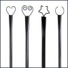 Set of 6 RC String Light Pole, 9 FT Lighting Stand with Semicircle Shape Hooks, LED Solar Bulbs for Parties, Christmas