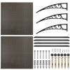 200x100 5mm PC Hollow Sheet Awning