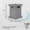 Outdoor 10" Tabletop Gas Fire Pit
