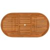 5 Piece Patio Dining Set Solid Wood Eucalyptus