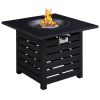 23.8'' H x 31.75'' W Outdoor Fire Pit With Table Top , 40000 BTU, for Deck Garden Backyard