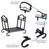 Foldable Firewood Log Rack Steel Wood Storage Holder