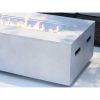 Living Source International Concrete Propane Outdoor Fire Pit Table 56 inches