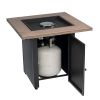 28" 48000 BTU Propane Gas Fire Pit Table
