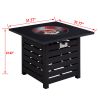 23.8'' H x 31.75'' W Outdoor Fire Pit With Table Top , 40000 BTU, for Deck Garden Backyard