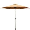 9' Pole Umbrella With Carry Bag, Taupe