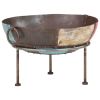 Colorful Rustic Fire Pit Ø 23.6" Iron
