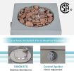 Outdoor 10" Tabletop Gas Fire Pit