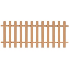Picket Fence WPC 78.7"x31.5" (Color: Brown)