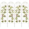 4 Pack 71 x 20 Inches Metal Garden Trellis for Climbing Plants