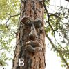 Resin Old Man Tree Hugger Bark Ghost Face Decoration Funny Tree Face Décor For Outdoor Yard Easter