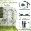 4 Pack 71 x 20 Inches Metal Garden Trellis for Climbing Plants