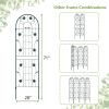 4 Pack 71 x 20 Inches Metal Garden Trellis for Climbing Plants