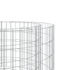 Gabion Fire Pit Ø 19.7" Galvanized Iron